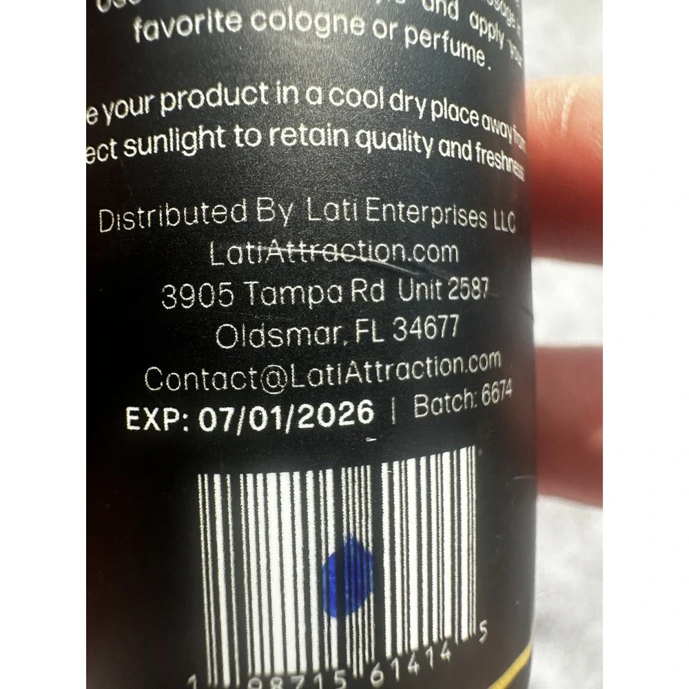LATI Attraction Maxing Pheromone Enhanced Beard Oil 1 fl oz Made in USA EXP 2026